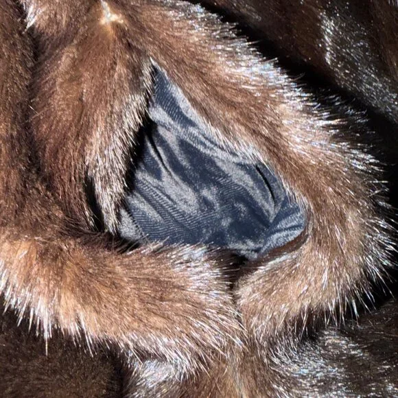 Vintage BILL BLASS for EVANSFURS at LAZARUS Full Length Mink Coat Womens Large? - Picture 8 of 12